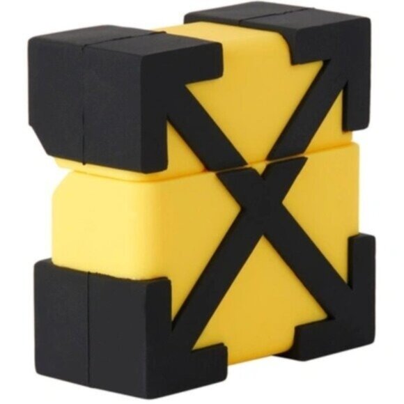 NIB Off White Arrow Airpods Pro Case 3 Apple Yellow Black - Picture 3 of 7